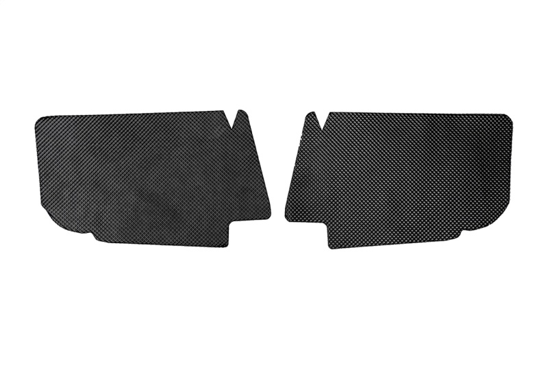 Chevrolet Corvette Heat Shields - Rear - CORSA Performance - Black Coated Aluminum, Self-Adhesive - Black - `20-`25